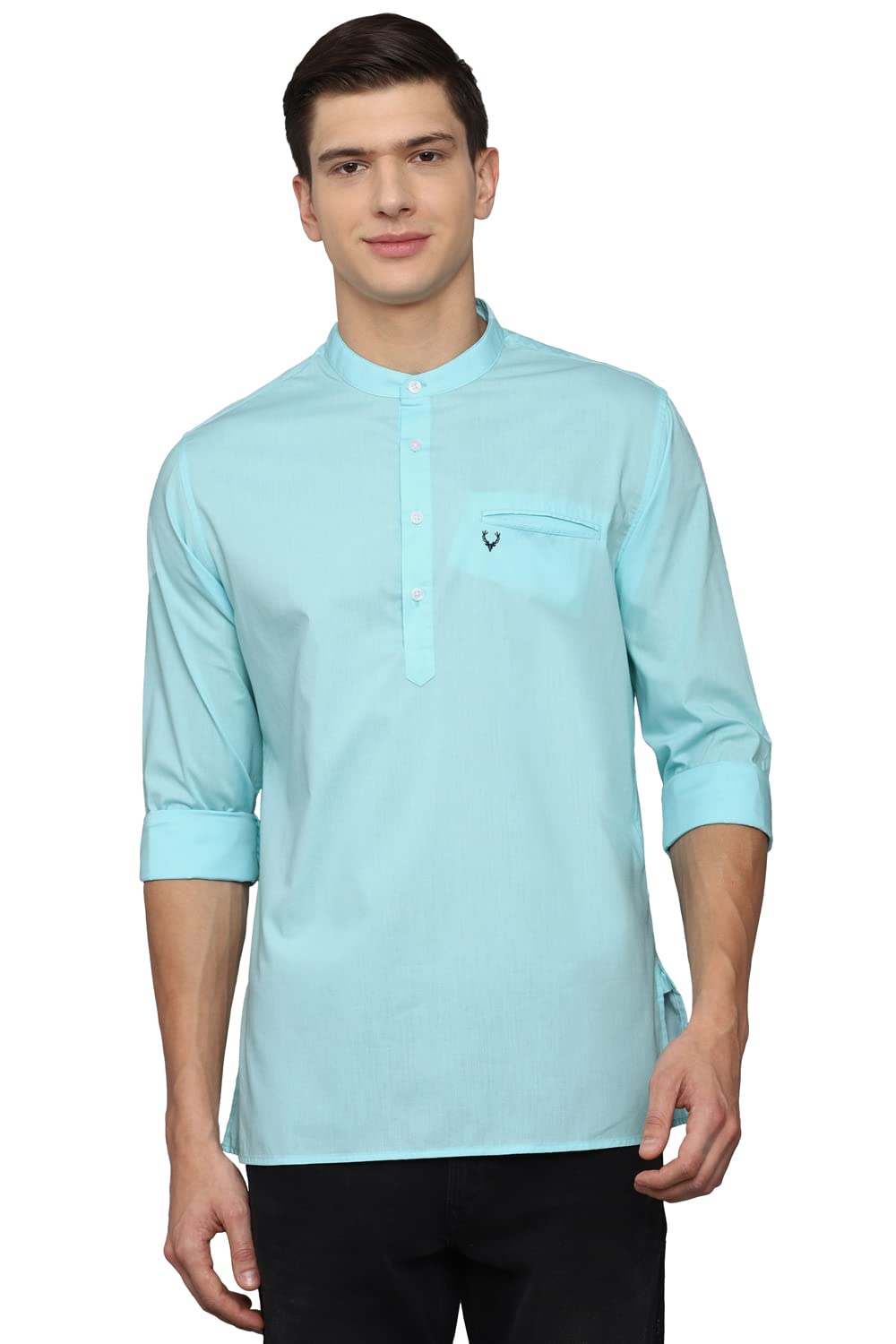 Allen Solly Men’s Cotton Blend Regular Fit Casual Kurta