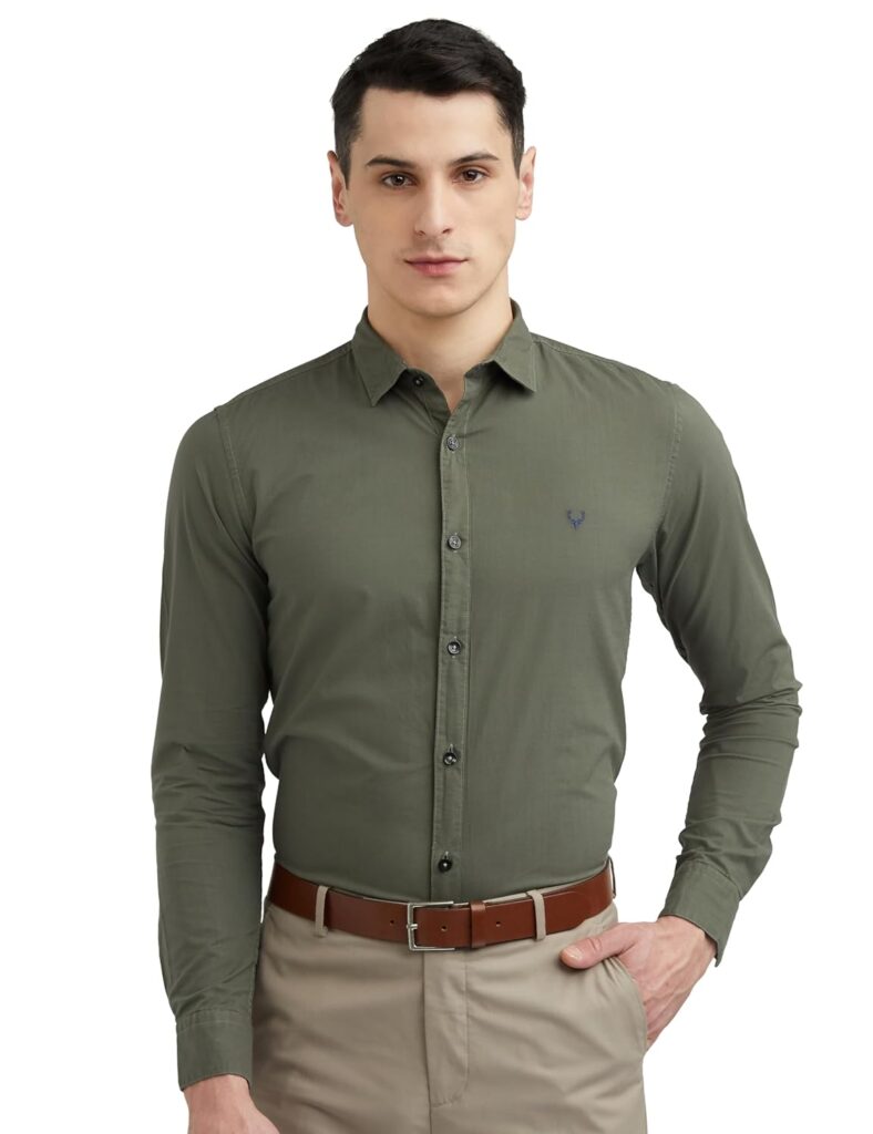 Allen Solly Men’s Plain Slim Fit Shirt