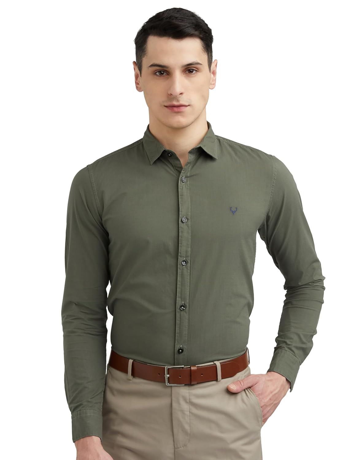 Allen Solly Men’s Plain Slim Fit Shirt