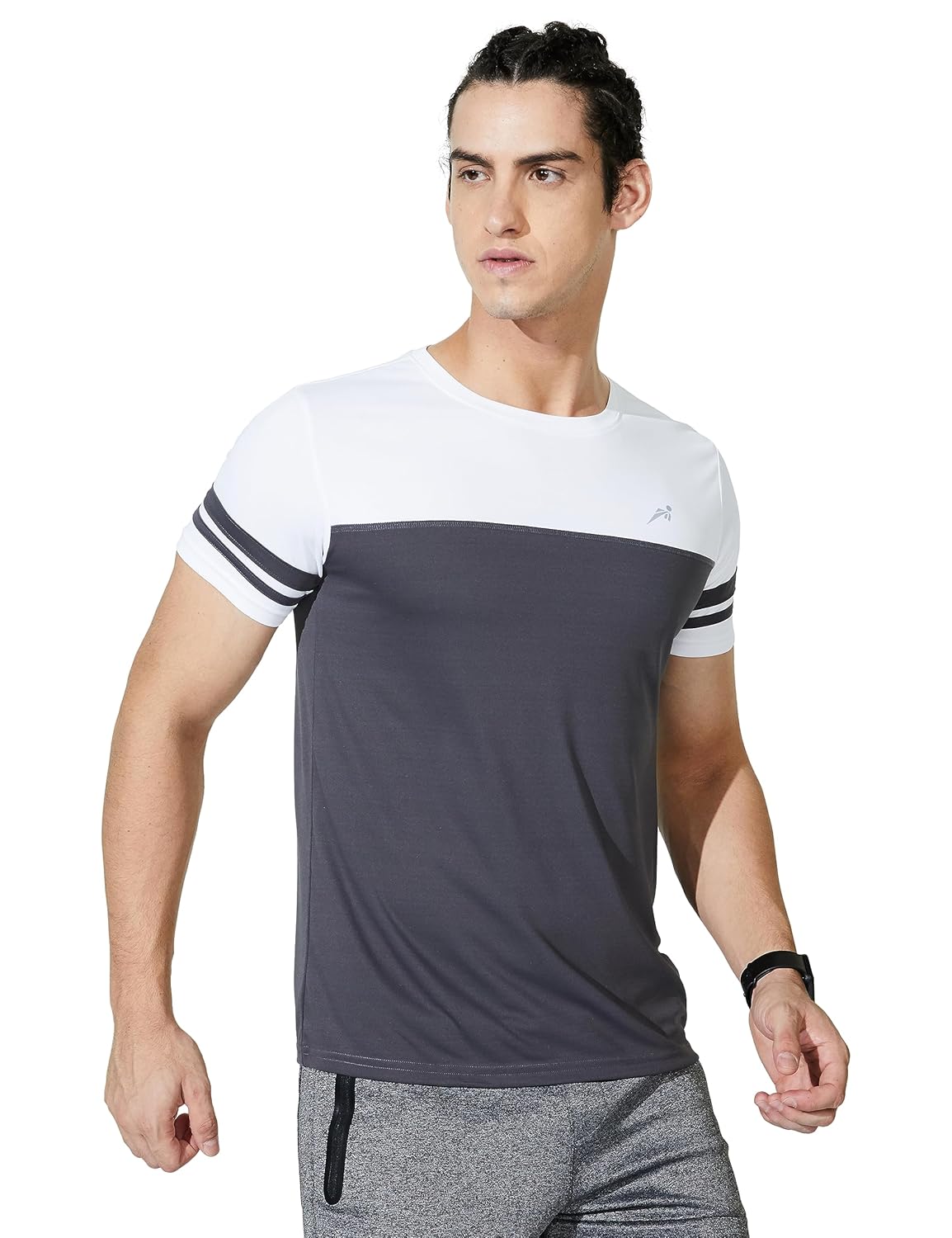 Amazon Brand – Symbol Men’s Color Block Active Regular Fit T-Shirt