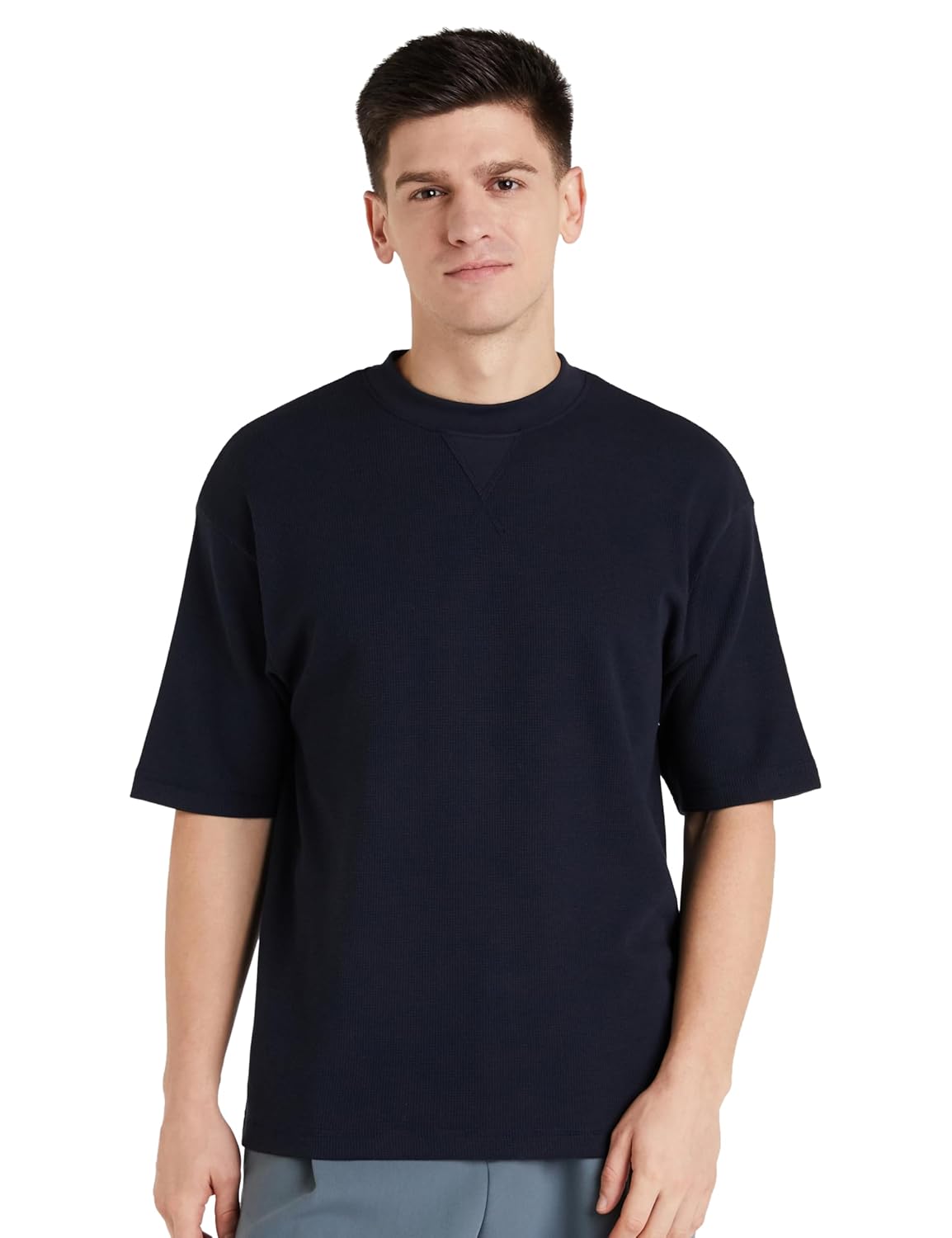 Amazon Brand – Symbol Men’s Cotton Blend Oversized Fit T-Shirt