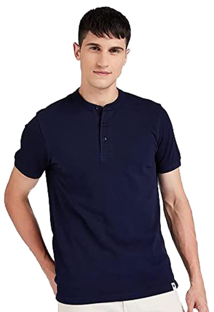 Amazon Brand – Symbol Men’s Cotton Regular Fit Polo T-Shirt