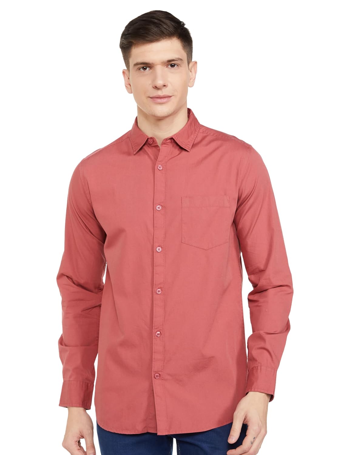 Amazon Brand – Symbol Men’s Cotton Regular Fit Shirt