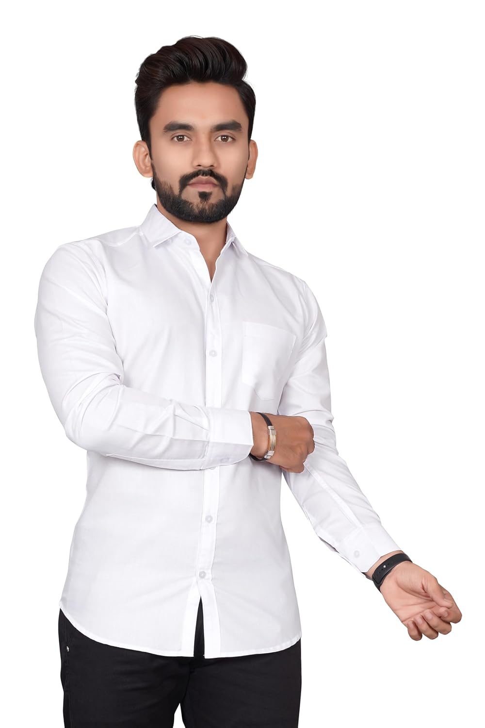 Besix Full Sleeve Formal Shirt for Man Cotton Regular Fit Casual – Pure Premium Branded Shirts for Men Formal Stylish Slim Plain Solid Man Wear as Office and Party, Pack of 1