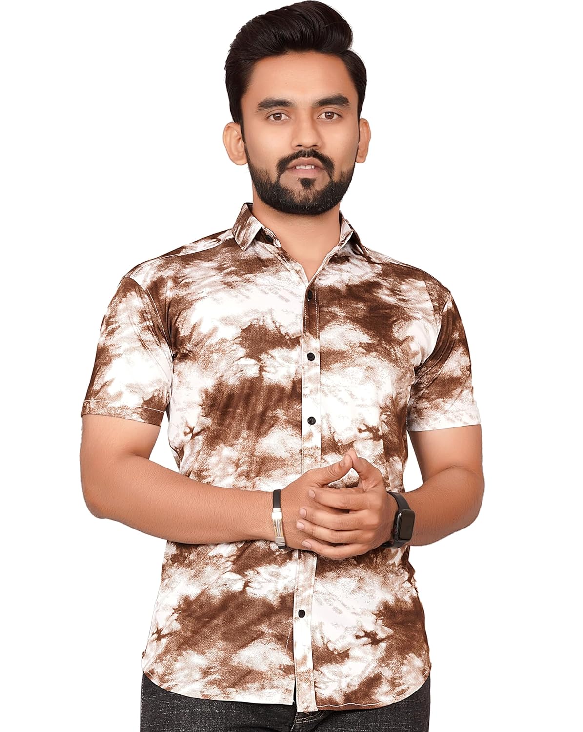 Besix Men’s Regular Fit Dyed/Ombre Lycra Blend Brown Colour Spread Collar Casual Shirt(HS_501$Parent) Besix Men’s Regular Fit Dyed/Ombre Lycra Blend Brown Colour Spread Collar Casual Shirt(HS_501$Parent)