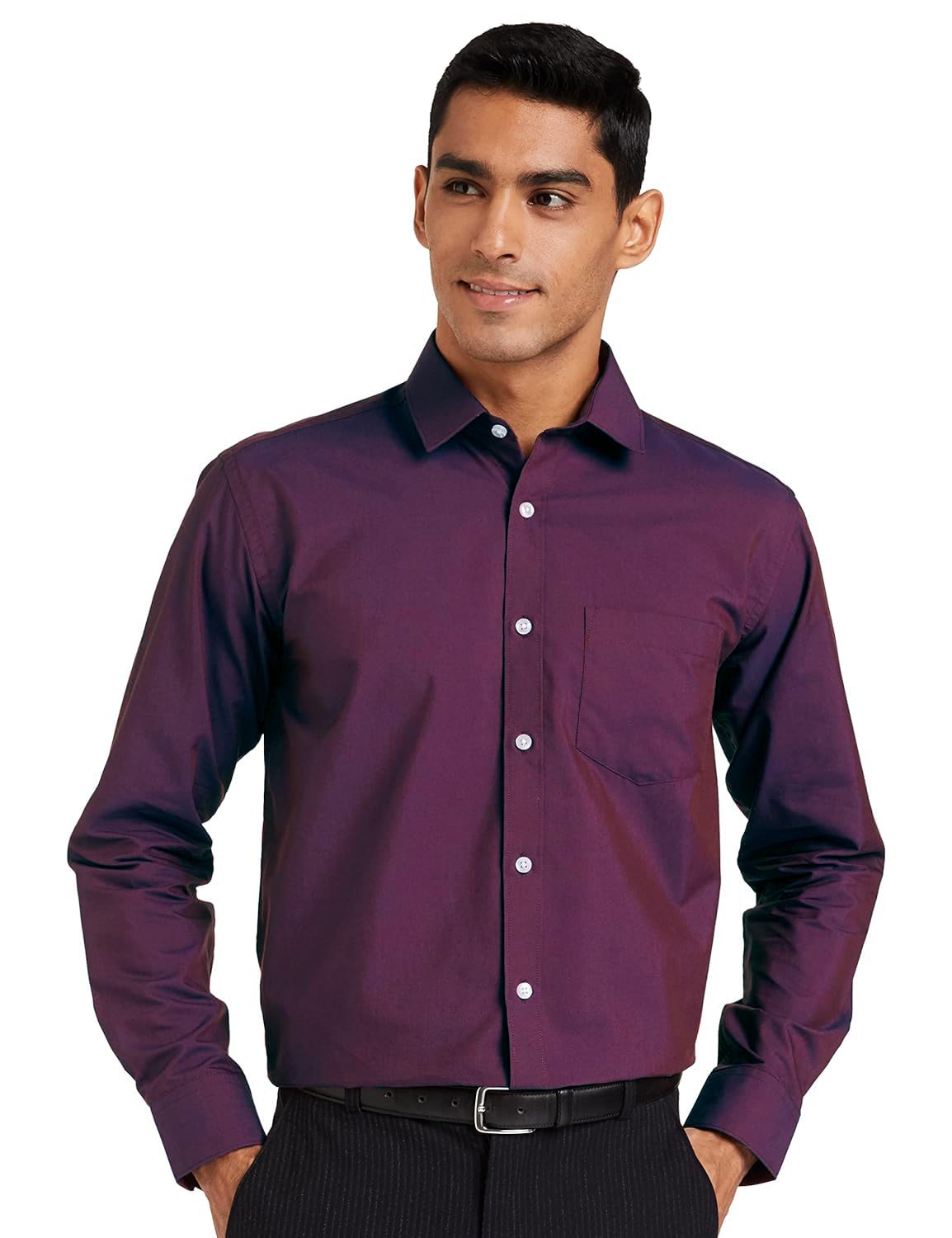 CB-COLEBROOK Cotton Casual Shirts for Men’s | Men Stylish Shirt | Men’s Regular Fit | Men Formal Lightweight Button Down Shirts | Men’s Solid Slim Fit | Men Summer Tops with Pocket Shirts