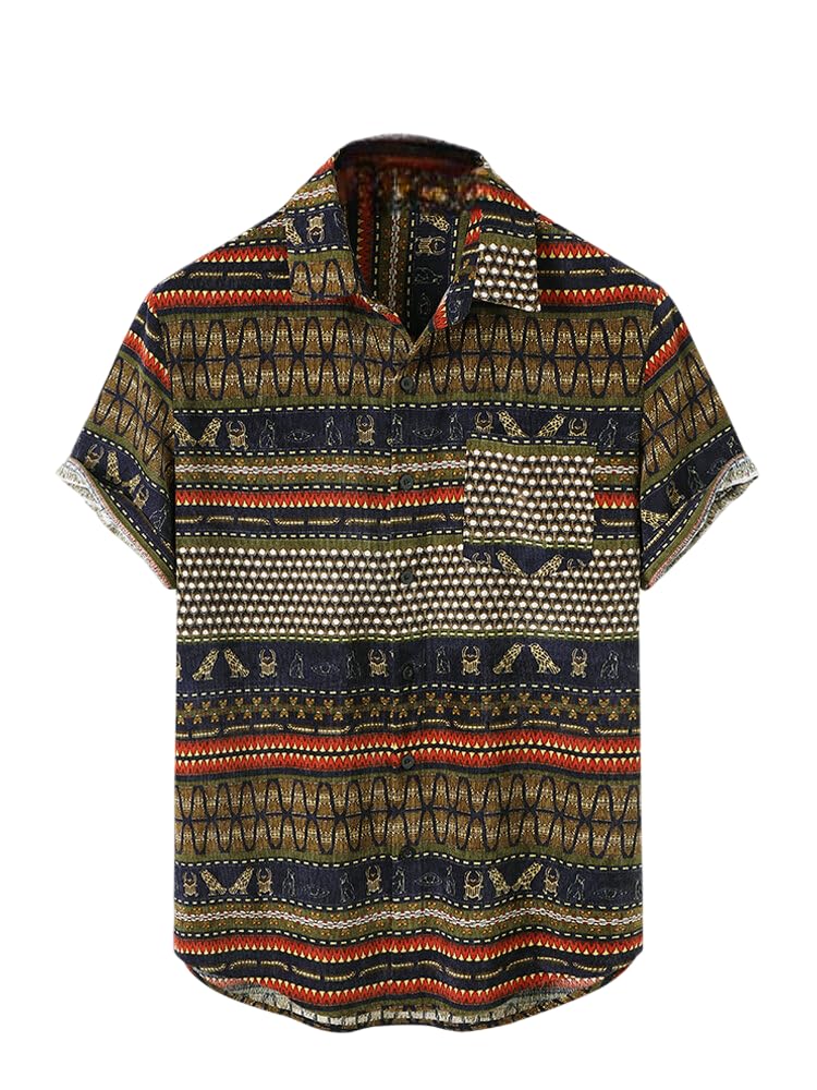 COLORWINGS Printed Casual Cotton Blend Men’s Shirt