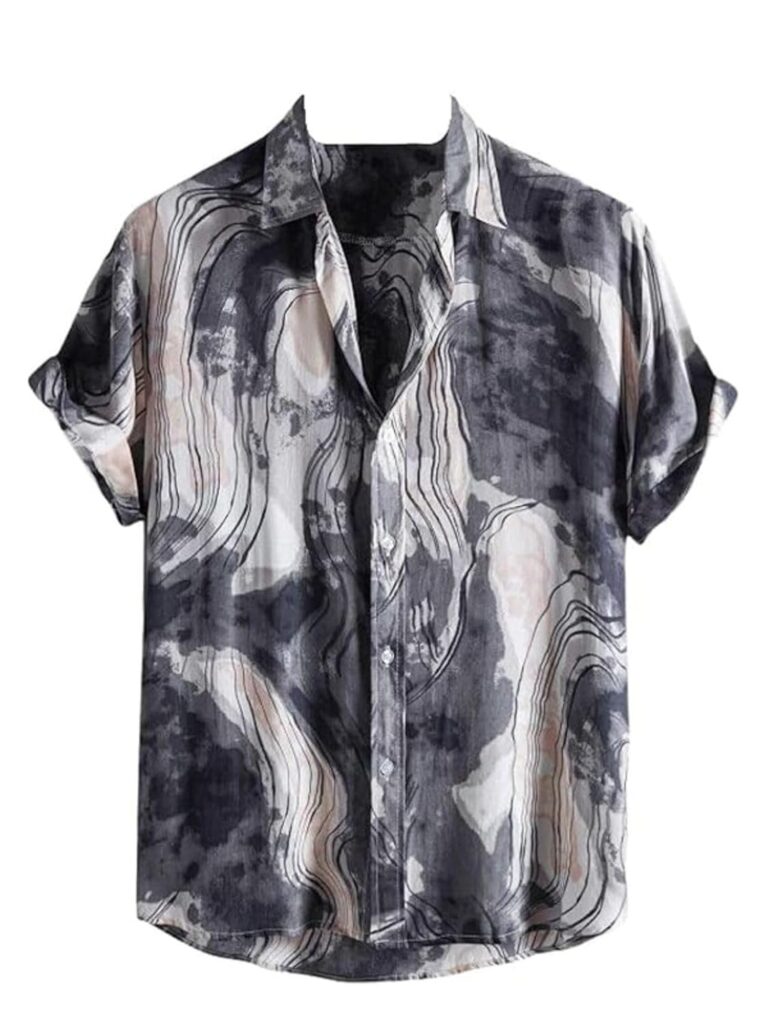 DHRUVI TRENDZ Shirt for Men | Mens Casual Shirt | Men Stylish Shirt | Men Printed Shirt | Men’s Regular Fit | Men Formal Shirt | Half Sleeve Shirt