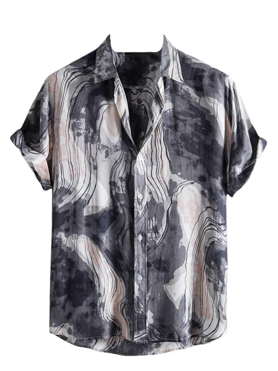 DHRUVI TRENDZ Shirt for Men | Mens Casual Shirt | Men Stylish Shirt | Men Printed Shirt | Men’s Regular Fit | Men Formal Shirt | Half Sleeve Shirt