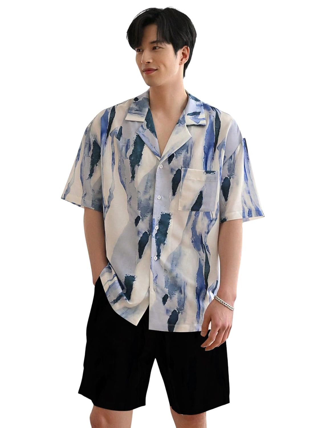 DHRUVI Trendz Floral for Casual Stylish Rayon Printed Regular Fit | Men Formal Half Sleeve Shirt