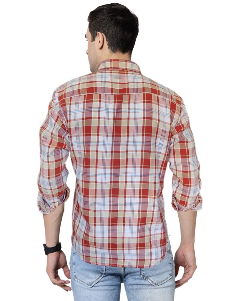 ELYYORK Adwyn Peter Men’s Cotton Checkered Regular Fit Casual Shirt |Full Sleeve Shirt for men|shirt for men|men’s shirt ELYYORK Adwyn Peter Men’s Cotton Checkered Regular Fit Casual Shirt |Full Sleeve Shirt for men|shirt for men|men’s shirt
