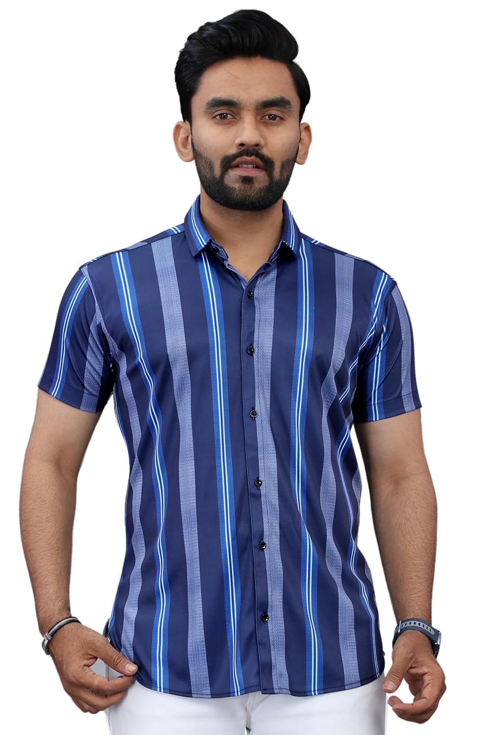 FABRIPPLE Men’s Half Sleeve Shirt – Premium Fabric, Breathable & Stylish Fit FABRIPPLE Men’s Half Sleeve Shirt – Premium Fabric, Breathable & Stylish Fit