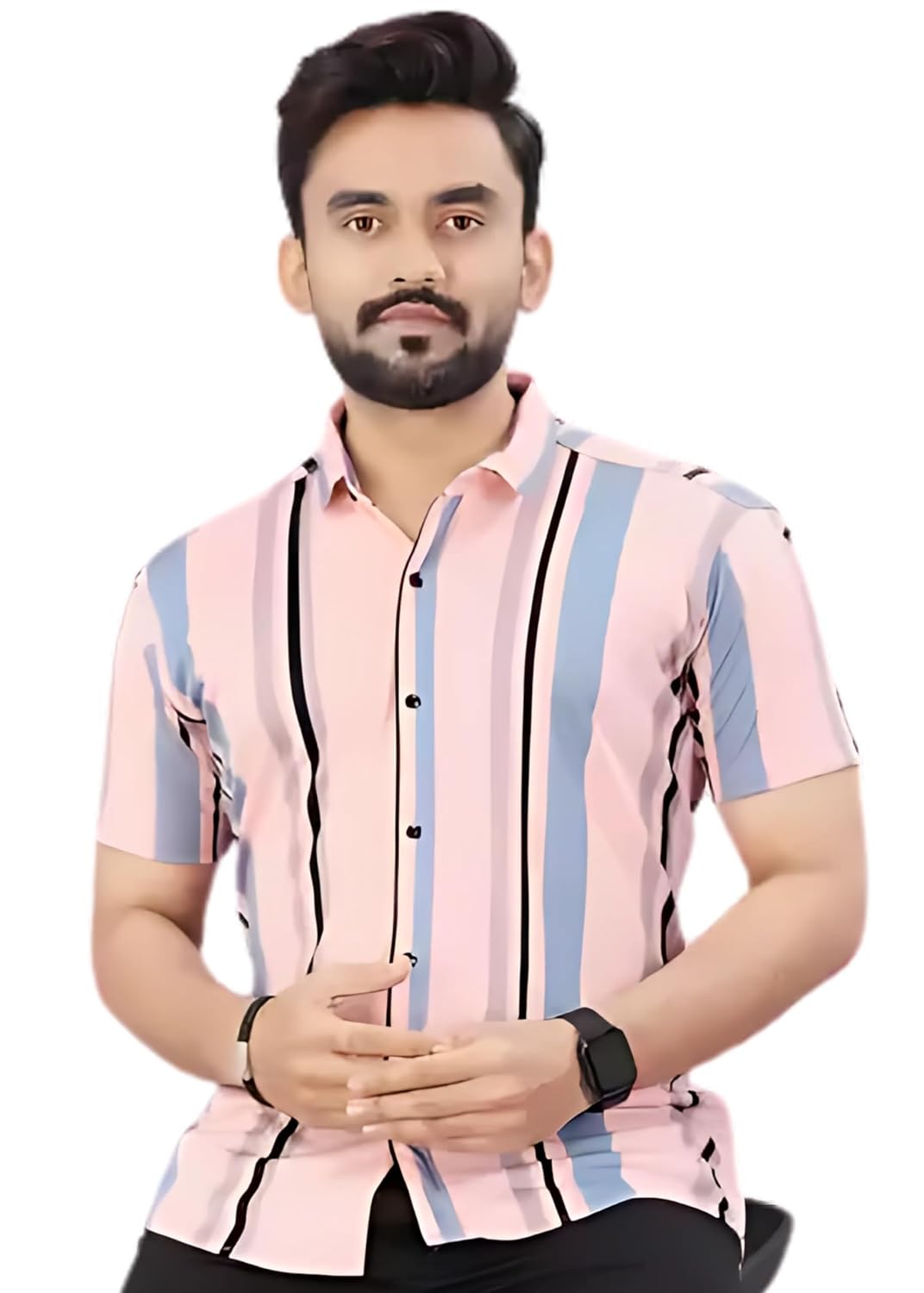 FABRIPPLE Stylish Men’s Half Sleeve Casual Shirt | Trendy Printed Regular Fit Shirt for Men | Soft & Breathable Fabric | Summer Wear