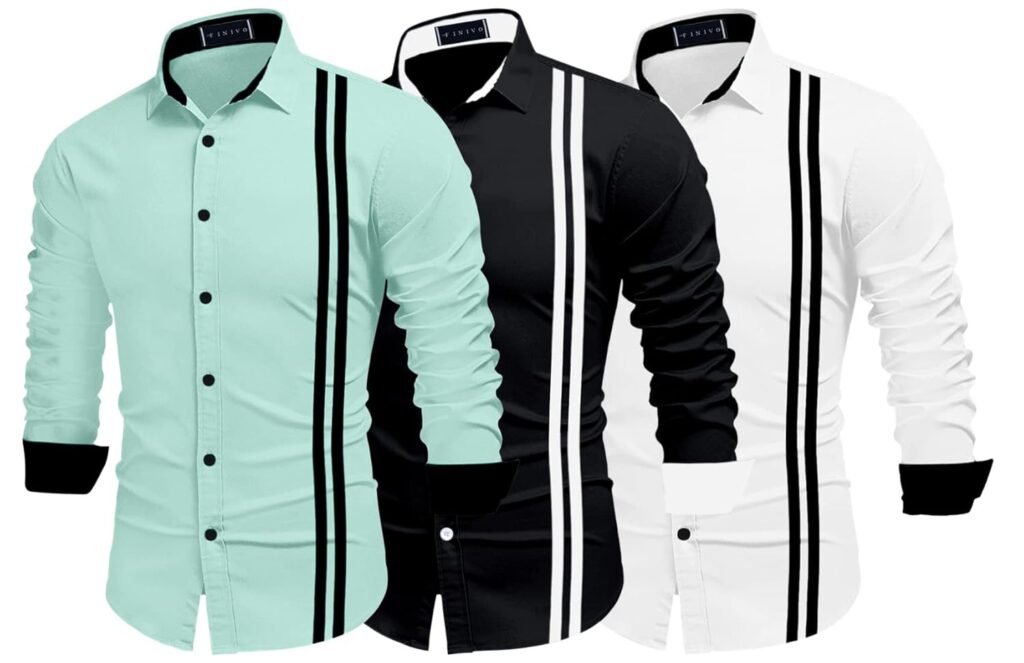 FINIVO FASHION Men Combo Cotton Casual Shirt
