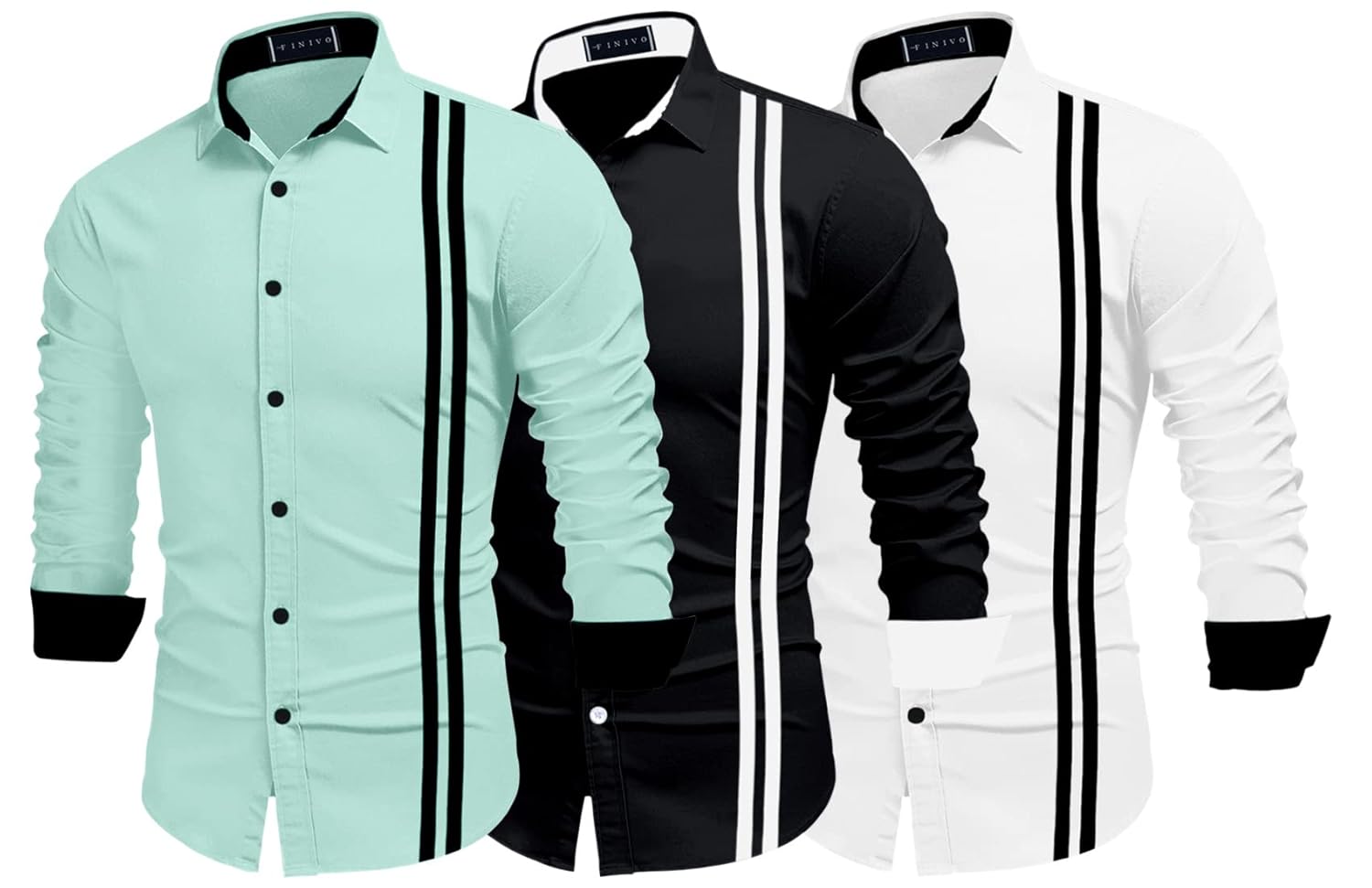 FINIVO FASHION Men Combo Cotton Casual Shirt