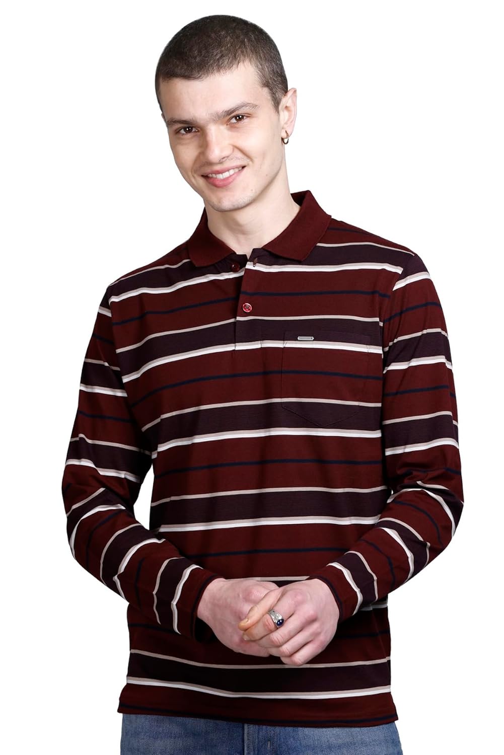 GODFREY Cotton Polo T Shirts for Men with Pocket