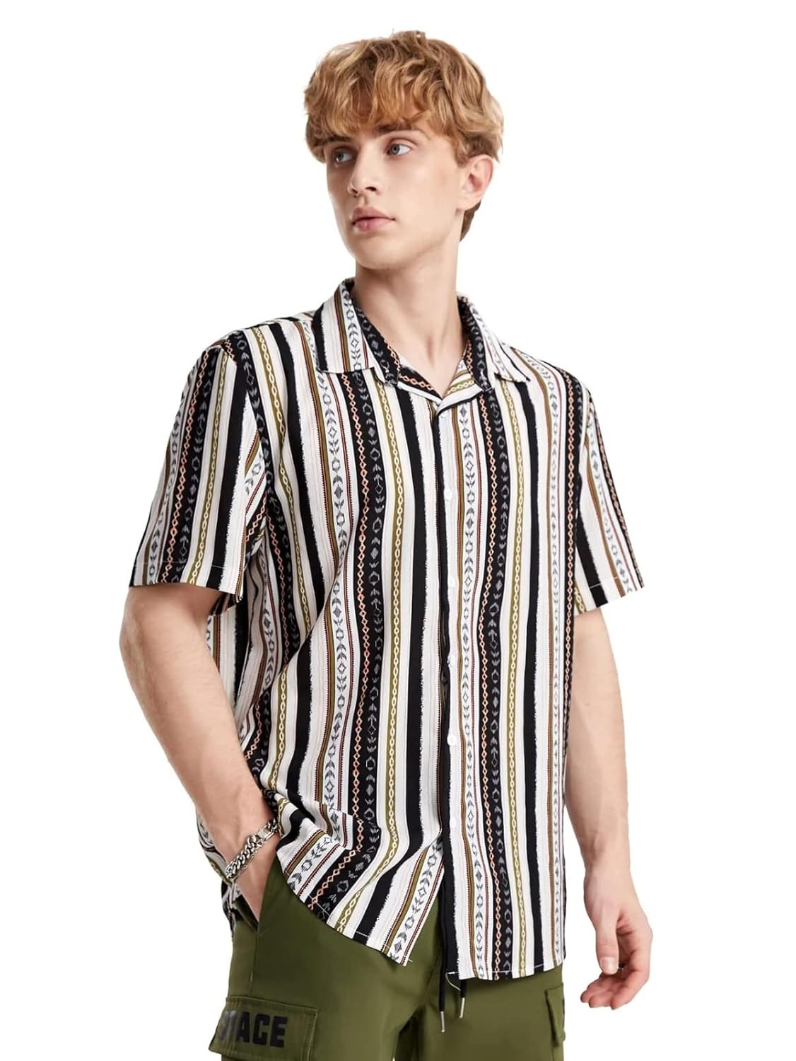 GRECIILOOKS Shirt for Men | Casual Stylish | Man’s Printed | Half Sleeve | Foraml Shirts for Man | Men’s Regular Fit