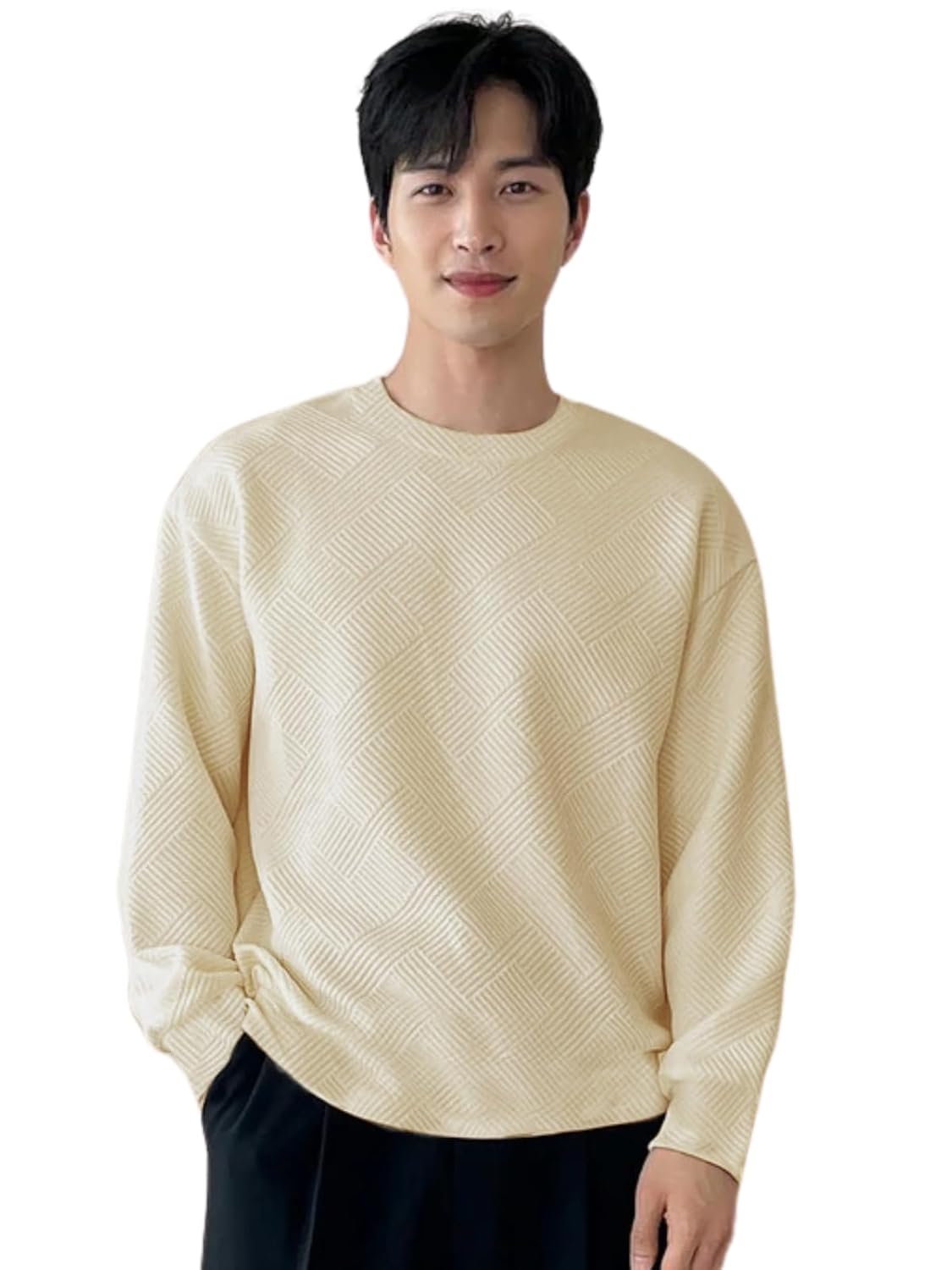GRECIILOOKS Solid Regular Fit Plain Casual Stylish Latest | Full Sleeve T Shirt for Men
