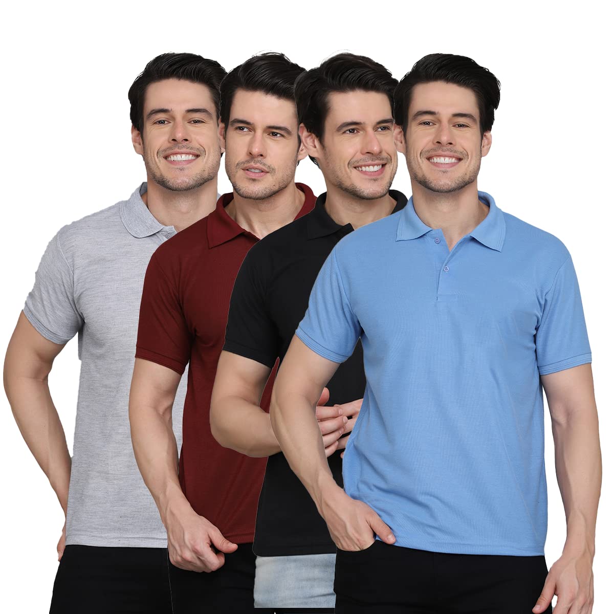 INKKR Men’s Polo Neck T-Shirt Combo