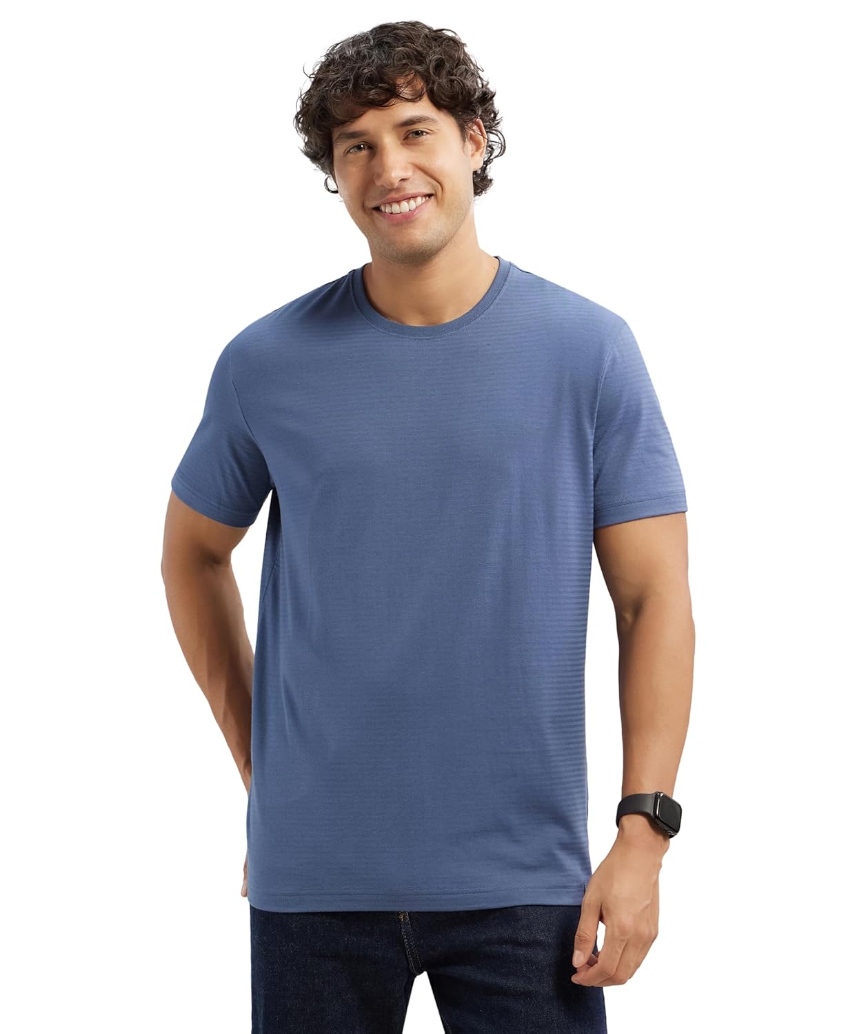 Jockey IM21 Men’s Super Combed Supima Cotton Solid Regular Fit Round Neck Half Sleeve T-Shirt