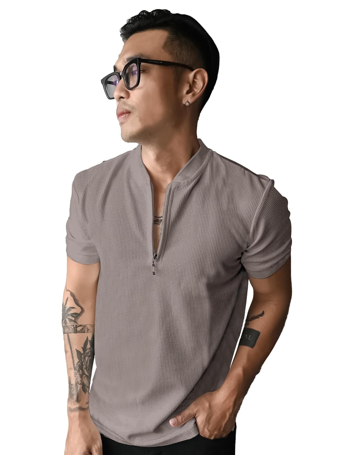 Jump cuts||Henley Tshirt for Men||Half Sleeve|| Waffle Regular Fit Tshirt for Men Jump cuts||Henley Tshirt for Men||Half Sleeve|| Waffle Regular Fit Tshirt for Men