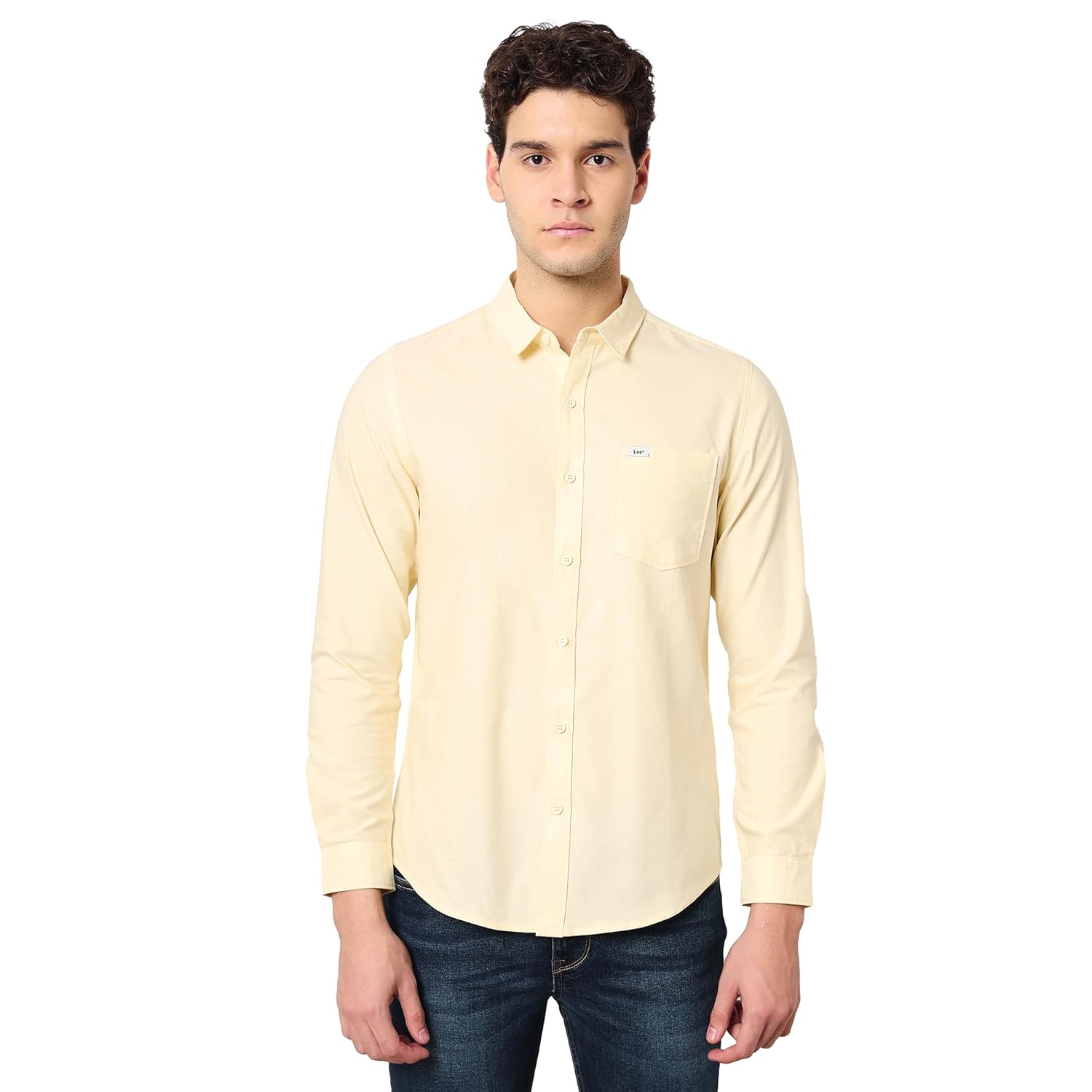Lee Men’s Solid Slim Fit Shirts