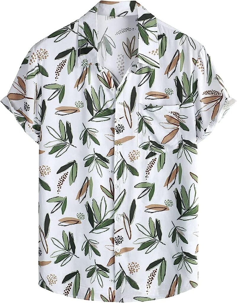 Leriya Fashion Men’s Casual Cotton Shirt – Button Down Summer Shirt for Men | Lightweight Textured Fabric | Perfect for Daily & Weekend Wear