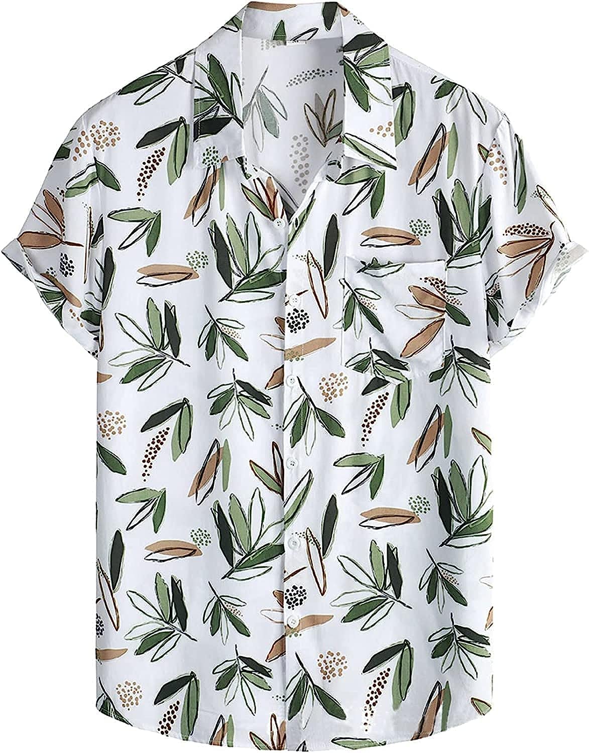 Leriya Fashion Men’s Casual Cotton Shirt – Button Down Summer Shirt for Men | Lightweight Textured Fabric | Perfect for Daily & Weekend Wear