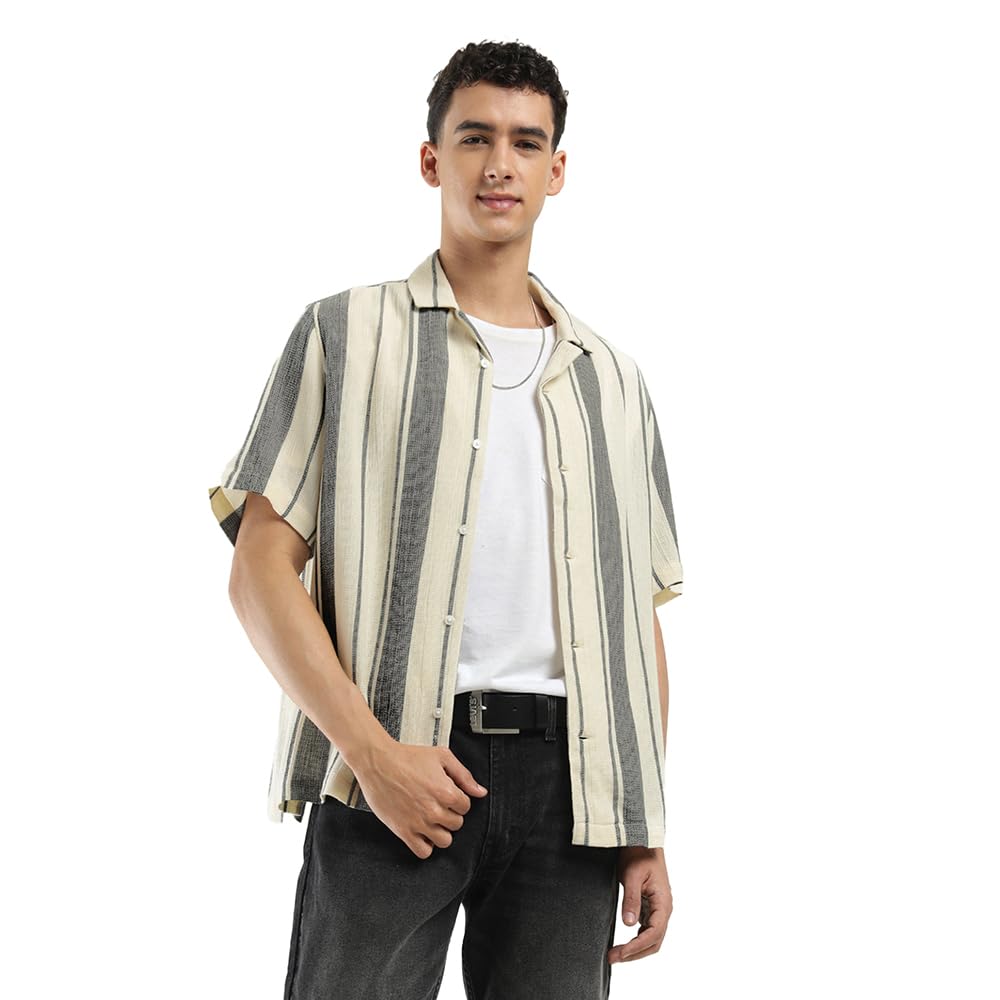Levi’s Men’s Striped Spread Collar Shirt Levi’s Men’s Striped Spread Collar Shirt