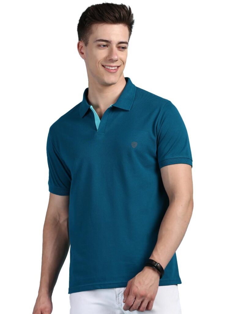 Lux Cozi Men’s Cotton Regular Fit Polo T-Shirt