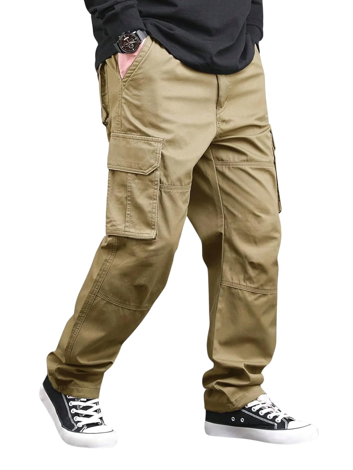 Lymio Reguler Fit Cotton Cargo Pants for Men (Cargo-46-49)