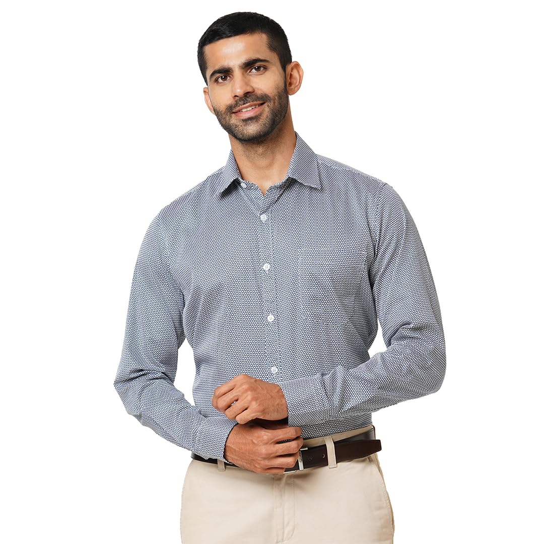 MARKRICH Men’s Cotton Blend Slim Fit Shirt | Printed Shirt with Spread Collar & Full Sleeves for Formal & Casual Wear| Men Stylish Shirt|Buttoned Single Pocket Design| Printed Shirt for Everyday Wear MARKRICH Men’s Cotton Blend Slim Fit Shirt | Printed Shirt with Spread Collar & Full Sleeves for Formal & Casual Wear| Men Stylish Shirt|Buttoned Single Pocket Design| Printed Shirt for Everyday Wear