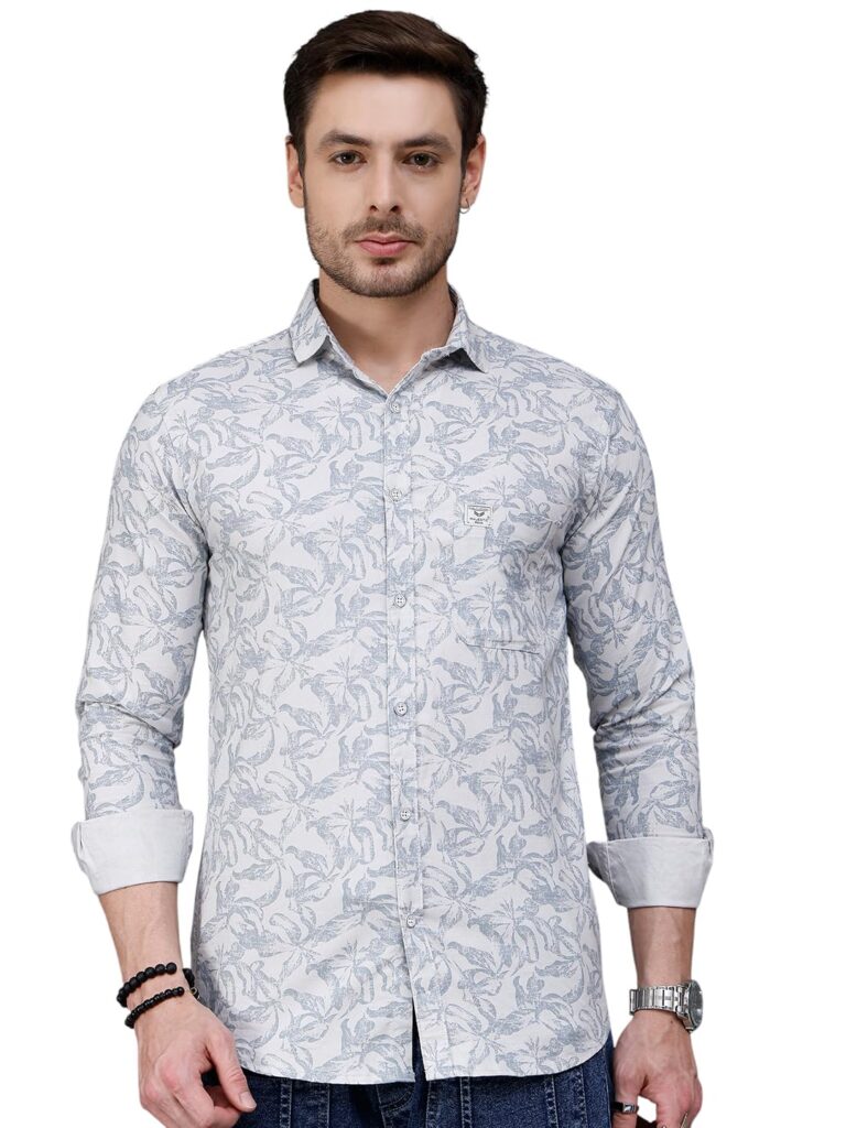 Majestic Man Custom Abstract Printed Pure Cotton Slim Fit Casual Shirt Majestic Man Custom Abstract Printed Pure Cotton Slim Fit Casual Shirt