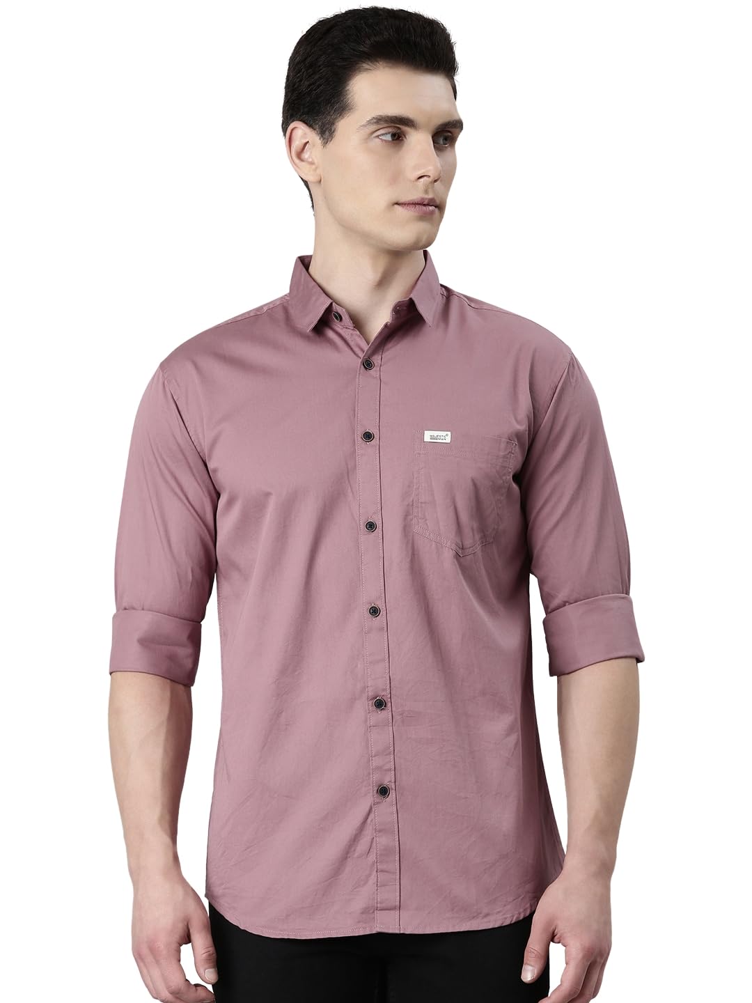 Majestic Man Men Classic Slim Fit Pure Cotton Casual Shirt