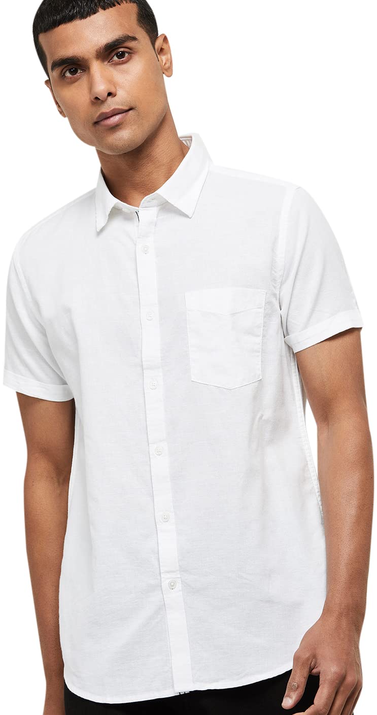 Max Men’s Solid Regular Fit Shirt Max Men’s Solid Regular Fit Shirt