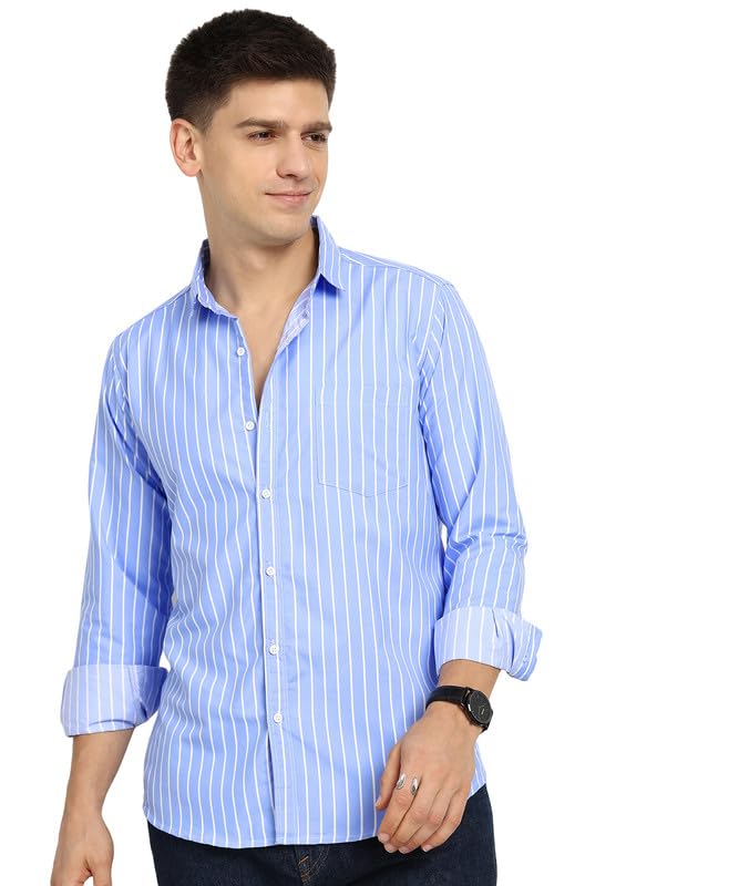 Men’s Cotton Casual Wear Striped Regular Fit Shirt Men’s Cotton Casual Wear Striped Regular Fit Shirt