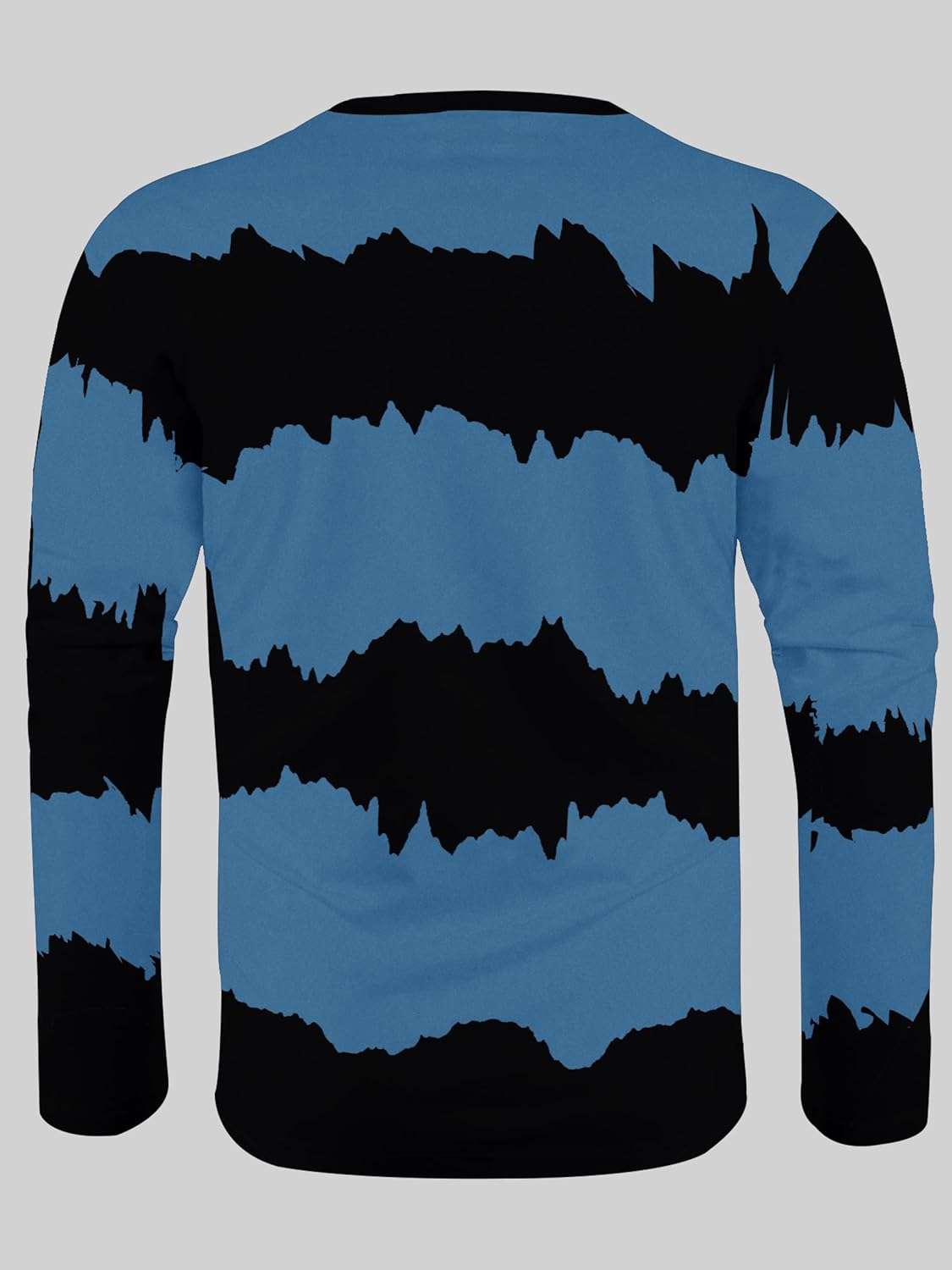 Noble Monk Men Full Sleeve Round Neck T-Shirt | Tie & Dye Pattern |Regular fit Tshirt for Men