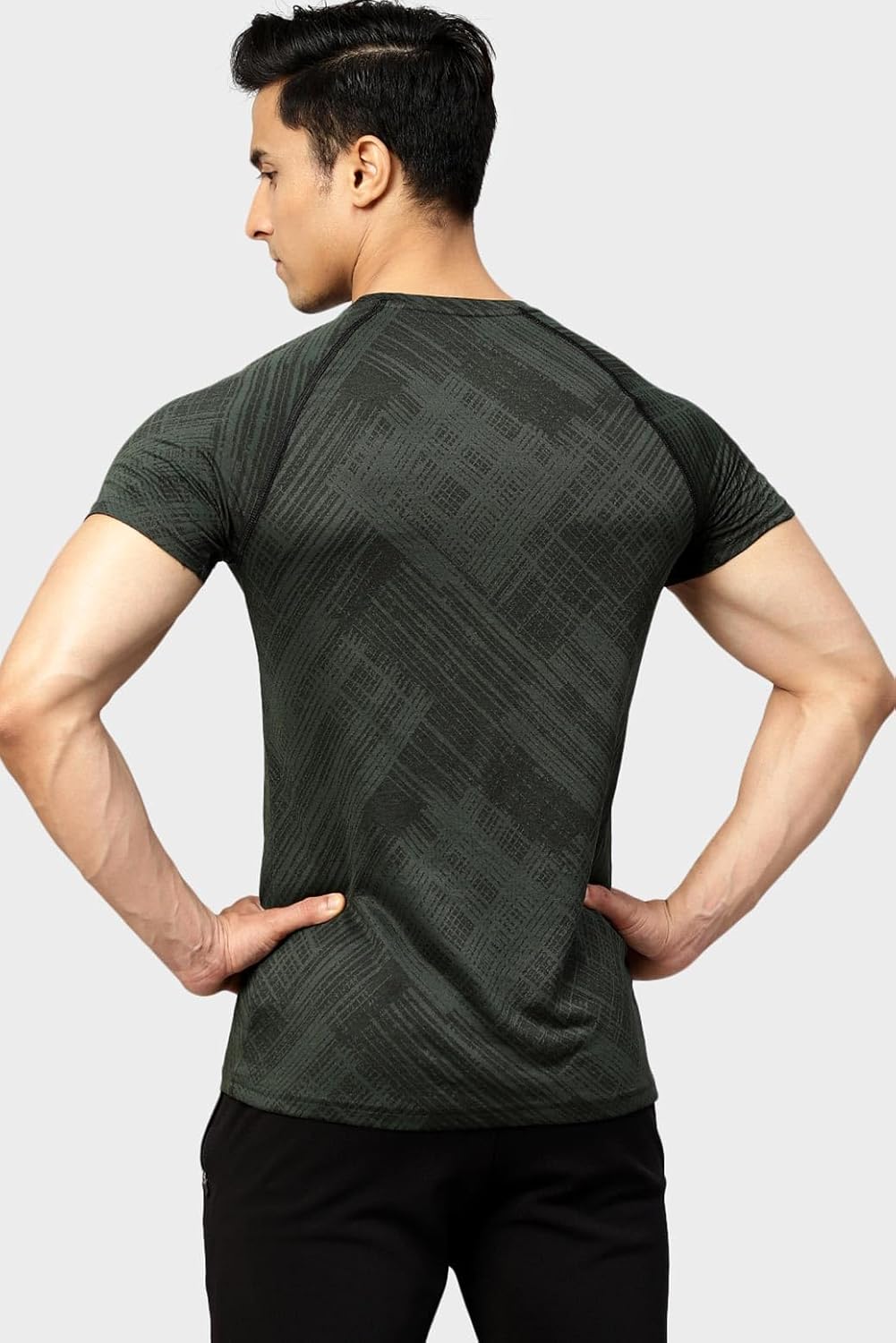 Ozone Jacquard Sports and Gym Tshirt for Mens