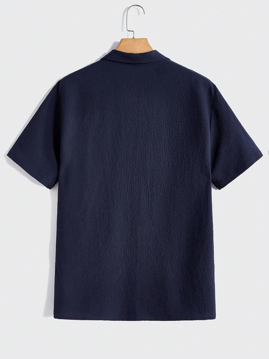 Paralians Men’s Solid Shirt with Chest Pocket Short Sleeve Shirt for Summer Outdoor Activities