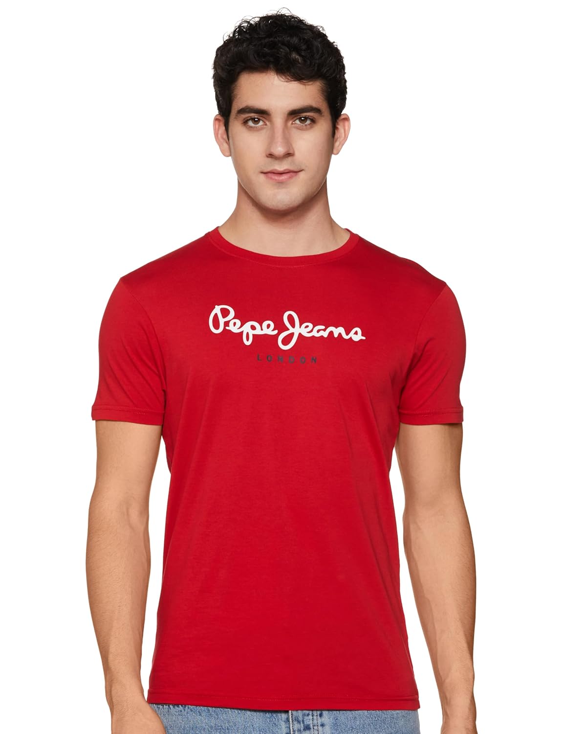 Pepe Jeans Men’s Solid Slim Fit T-Shirt