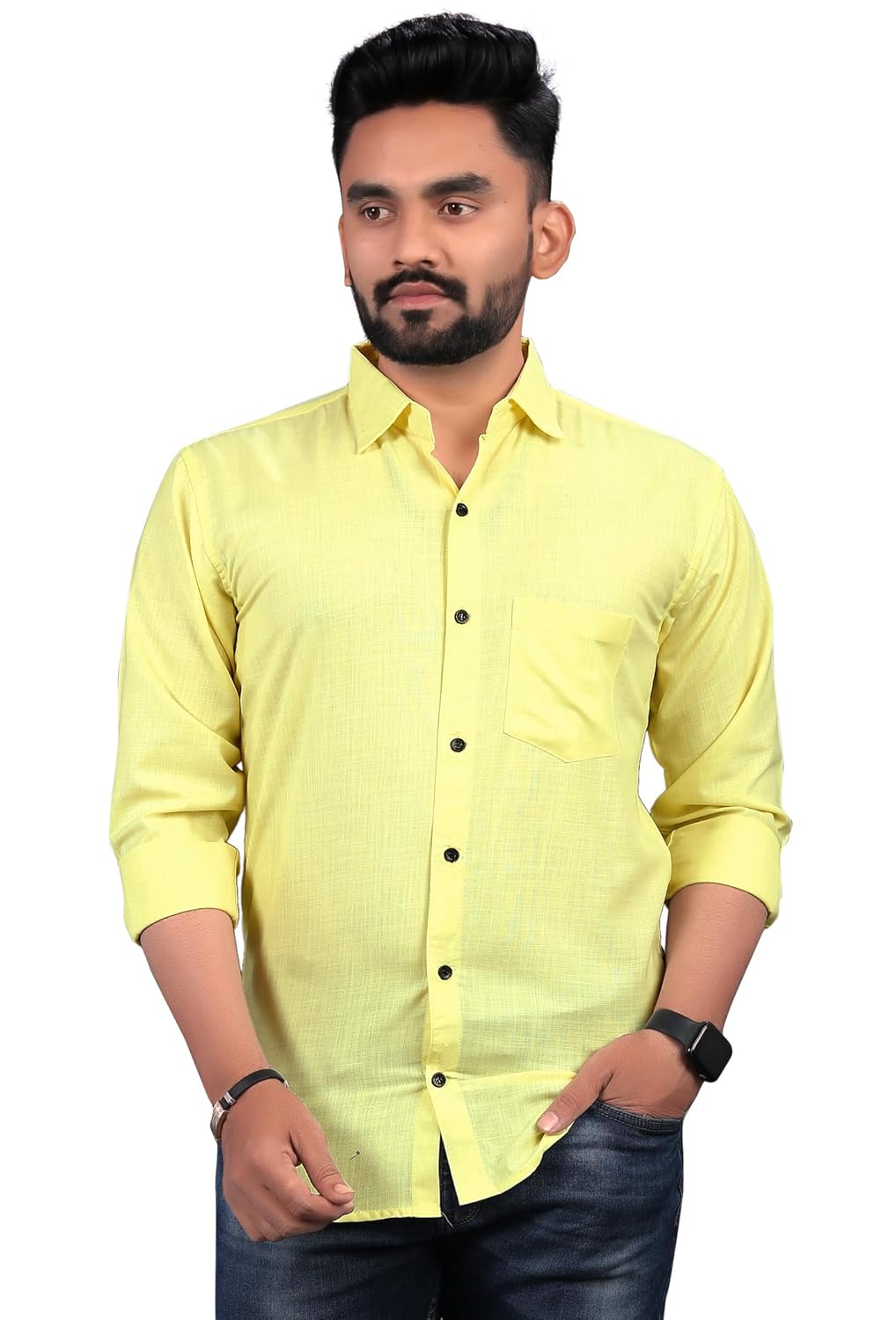 ReMen’s Cotton Formal with Spread Collar & Full Sleeves Shirt