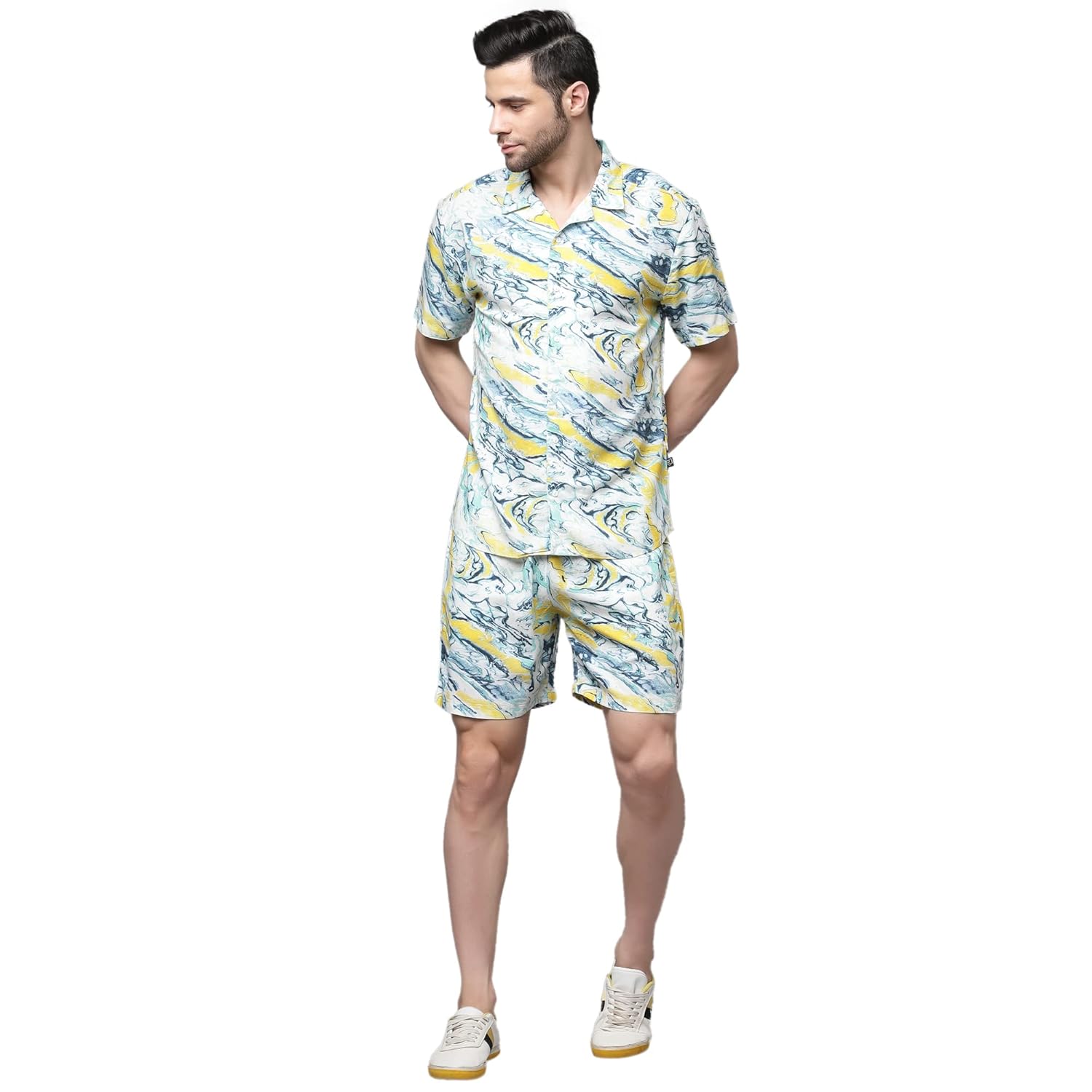 Rigo Printed Co-Ord Set for Men’s | Casual Shirt & Shorts Night Suit Set | Lounge-wear Nightdress Pajama Set for Men’s | Night Wear, Beach Wear, Vacation Wear Outfit Rigo Printed Co-Ord Set for Men’s | Casual Shirt & Shorts Night Suit Set | Lounge-wear Nightdress Pajama Set for Men’s | Night Wear, Beach Wear, Vacation Wear Outfit