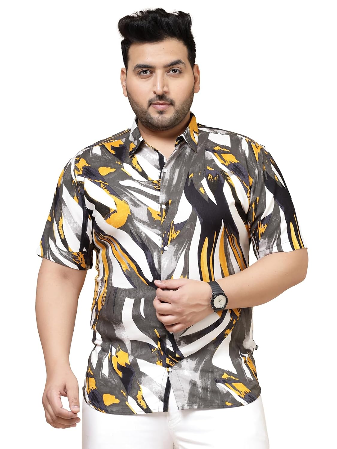 Rigo Rayon Printed Shirts for Men | Hawaiian Shirts for Men | Summer Shirts Shirt for Men | Regular Fit, Plus Size Casual Shirt for Men | Beach | Goa | Party | Outing Wear Shirt for Boys and Men’s