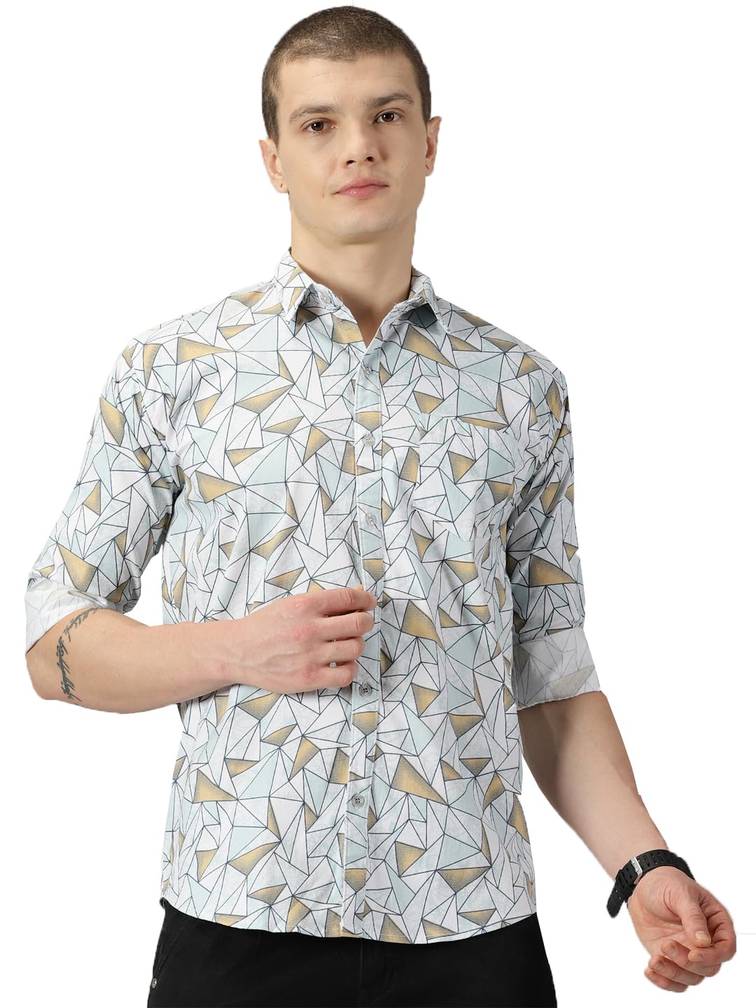 RodZen 100% Cotton Casual Shirt for Men|| Shirt for Men|| Men Stylish Shirt || Men Printed Shirt