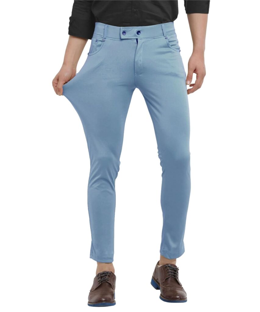 SWADESI STUFF Men’s Casual Chino Pants | Stylish Regular Fit Comfortable Trousers – Ideal for Everyday Wear