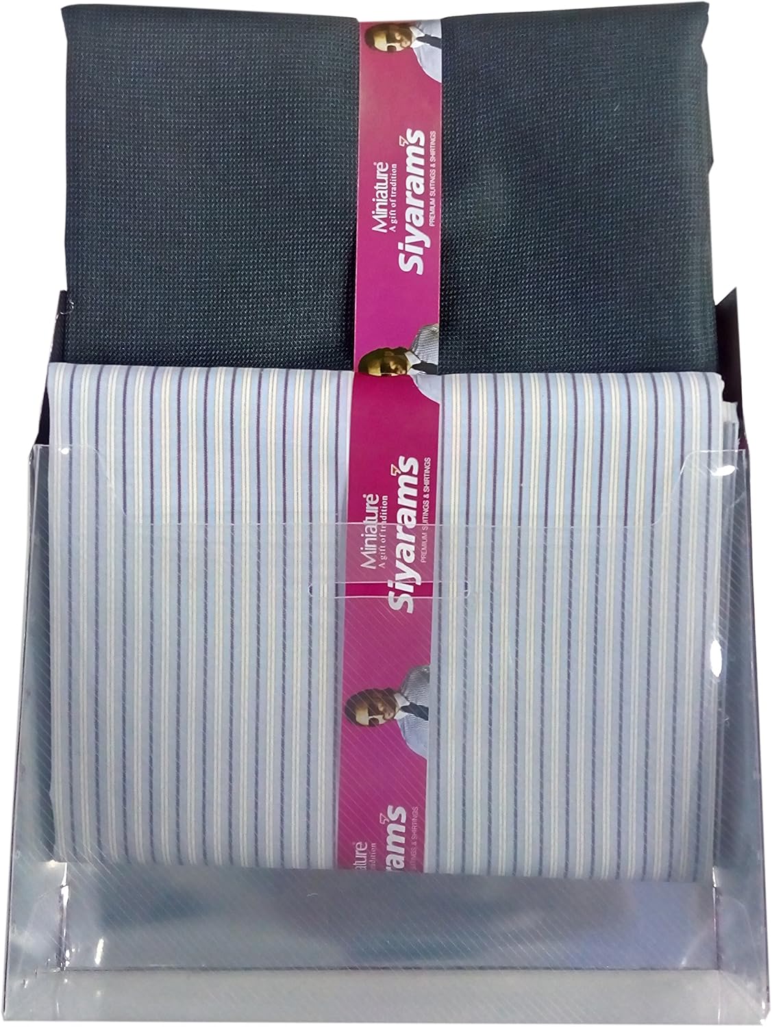 Siyaram’s Men’s SolidUnstitched 2.25 M Trouser And Shirt Fabric Combo (Multicolour, Free Size), Synthetic