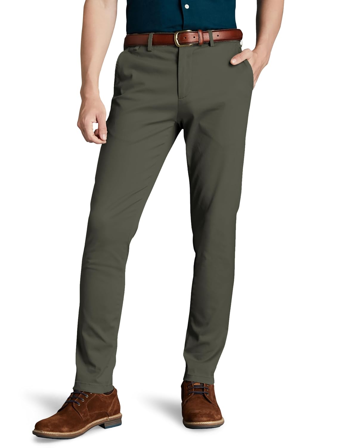 Symbol Premium Men’s Slim Fit Flexi Waist Casual Pants | Stretchable Chinos | Stylish Office Fashion Trousers