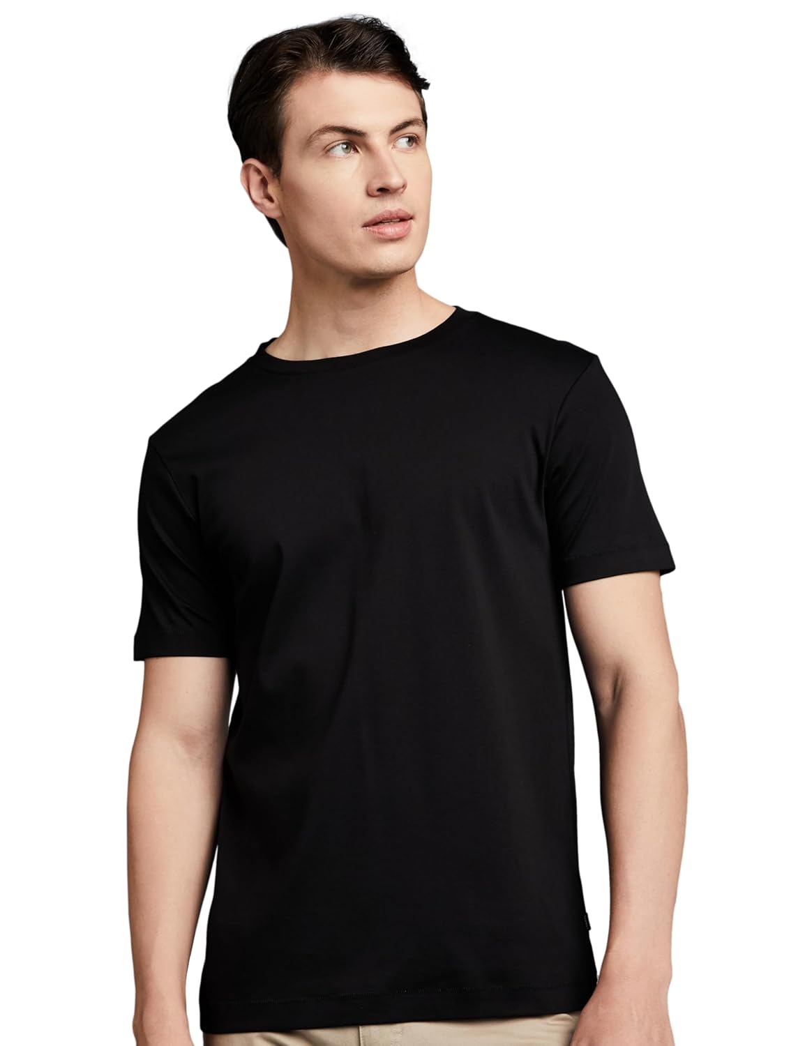 Symbol Premium Men’s Super Soft Round Neck Solid T-Shirt: Regular Fit