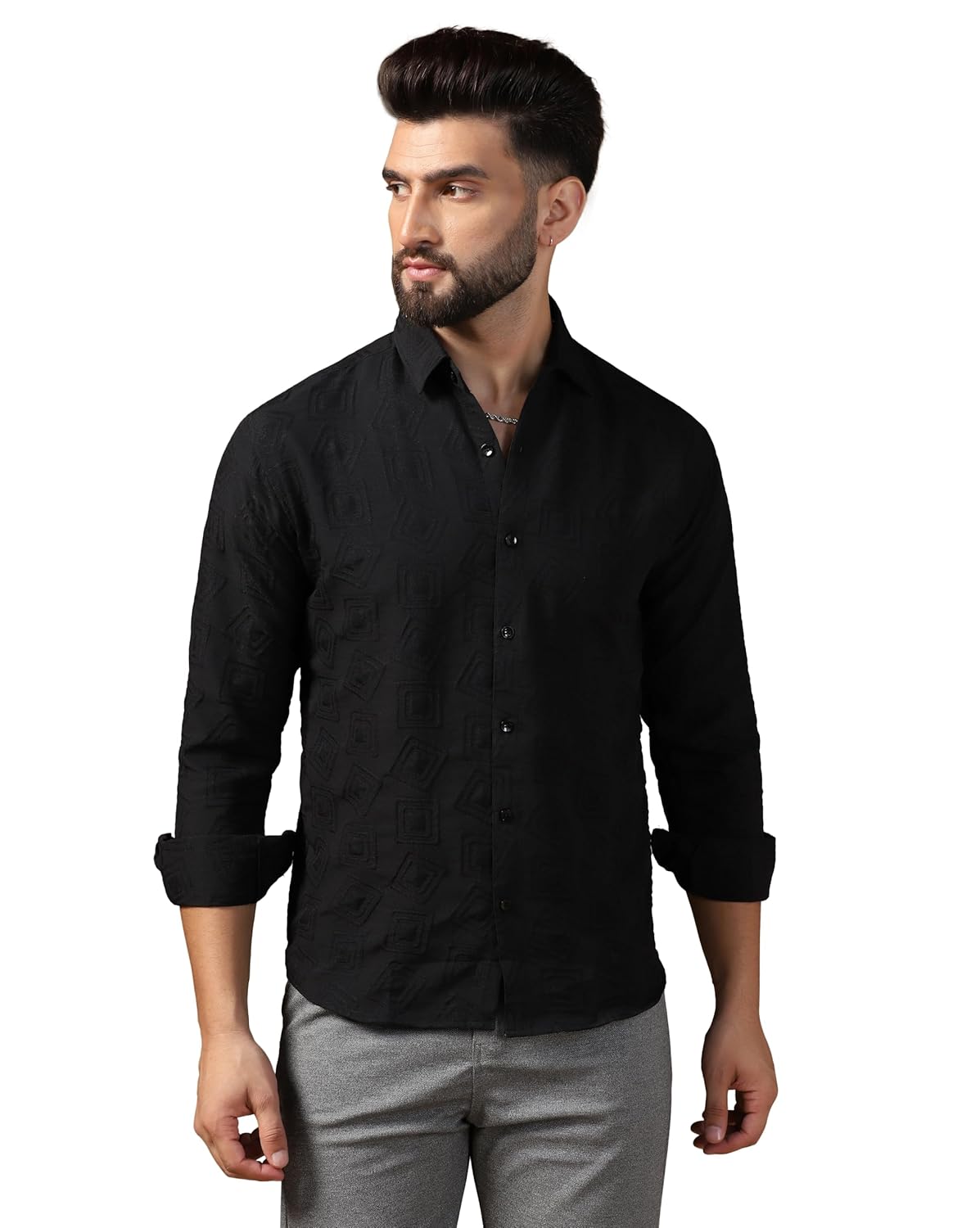 TAGDO Men’s Full Sleeve Spread Collar Shirt (2019)