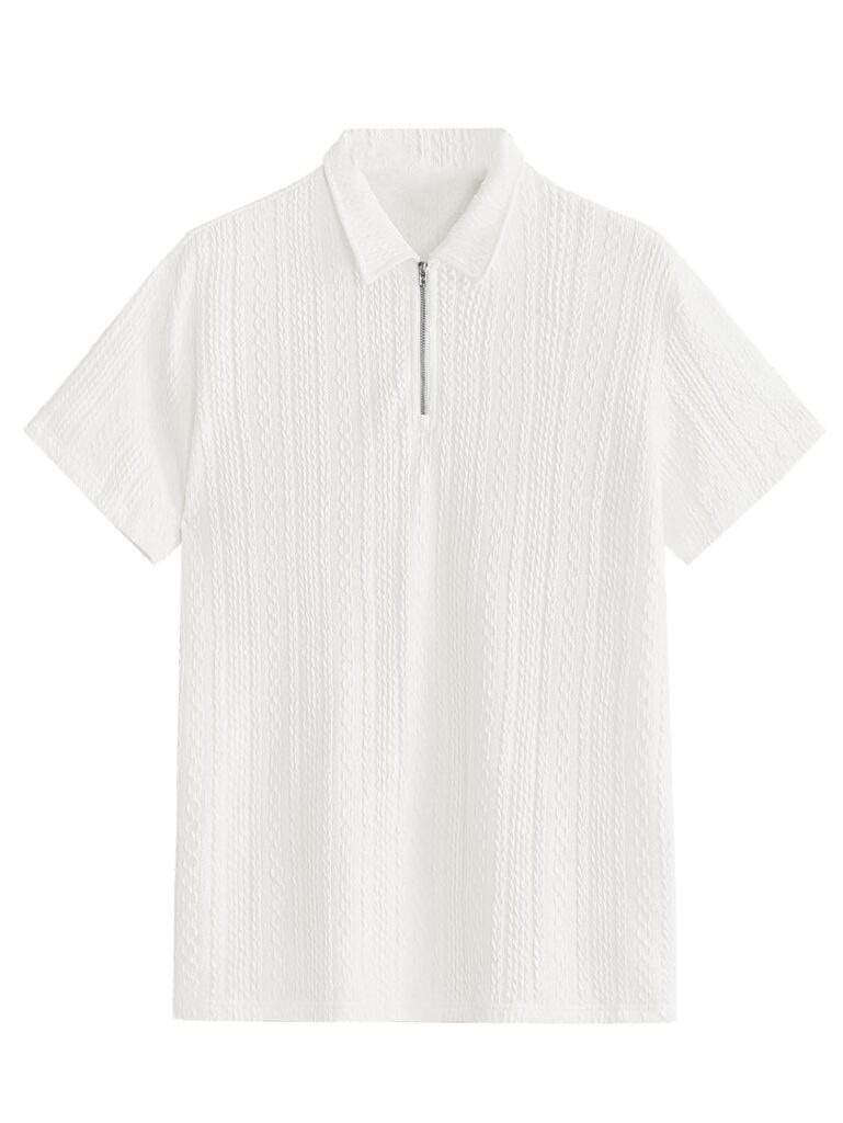 TAGDO Men’s Jacquard Chain Polo Shirt (2020)